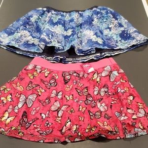 Set of 2 Justice skorts girls size 12.